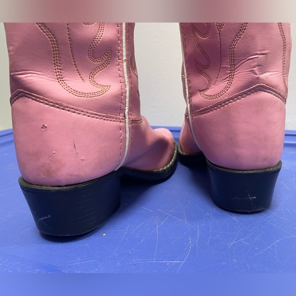 Old West Children's Pink Cowgirl Boots Man Made Material - Picture 6 of 15